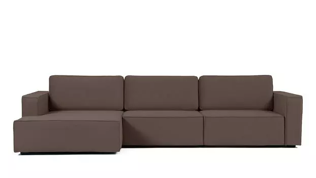 Угловой диван Ralf 3-секционный, с подлокотниками и с канапе слева