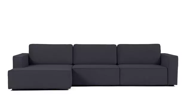 Угловой диван Ralf 3-секционный, с подлокотниками и с канапе слева