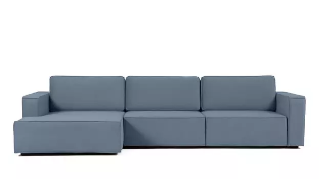 Угловой диван Ralf 3-секционный, с подлокотниками и с канапе слева