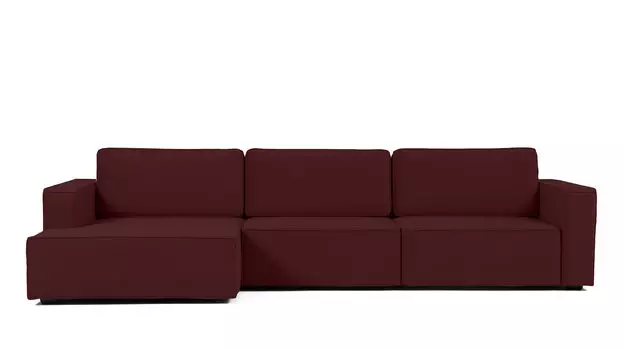 Угловой диван Ralf 3-секционный, с подлокотниками и с канапе слева