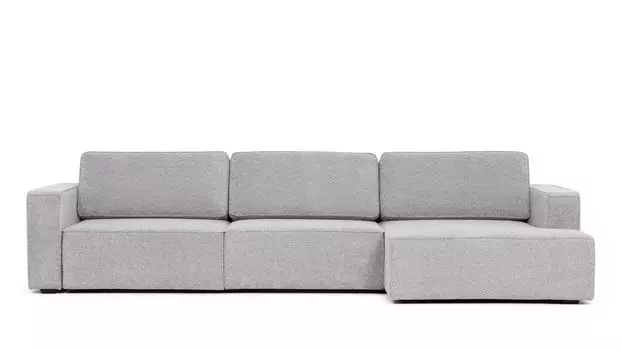 Угловой диван Ralf 3-секционный, с подлокотниками и с канапе справа