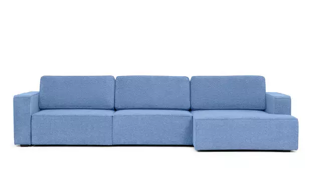 Угловой диван Ralf 3-секционный, с подлокотниками и с канапе справа