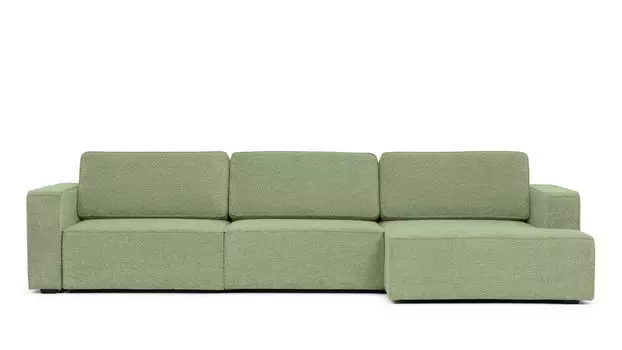 Угловой диван Ralf 3-секционный, с подлокотниками и с канапе справа