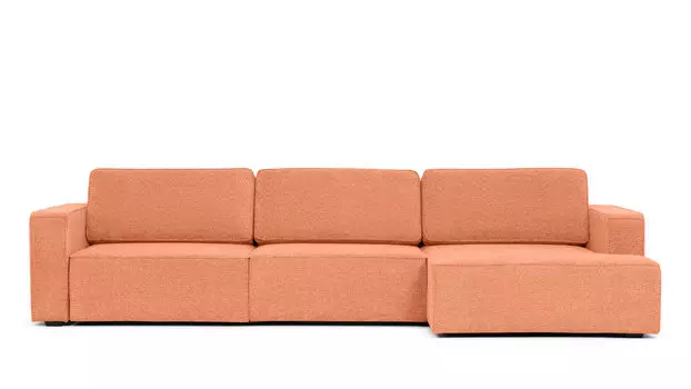 Угловой диван Ralf 3-секционный, с подлокотниками и с канапе справа