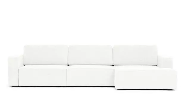 Угловой диван Ralf 3-секционный, с подлокотниками и с канапе справа