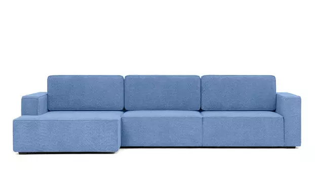 Угловой диван Ralf 3-секционный, с подлокотниками и с канапе слева