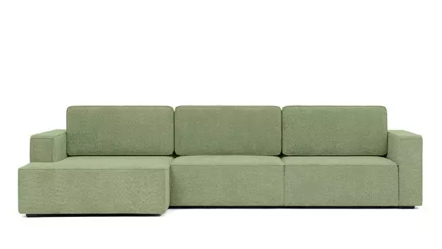 Угловой диван Ralf 3-секционный, с подлокотниками и с канапе слева