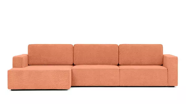 Угловой диван Ralf 3-секционный, с подлокотниками и с канапе слева