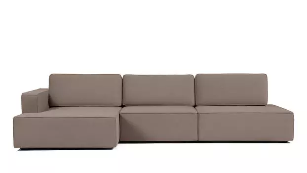 Угловой диван Ralf 3-секционный, без подлокотника справа и с канапе слева