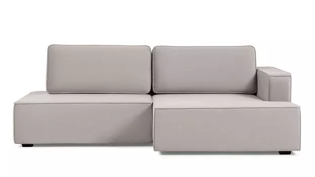 Угловой диван Ralf 2-секционный, без подлокотника слева и с канапе справа