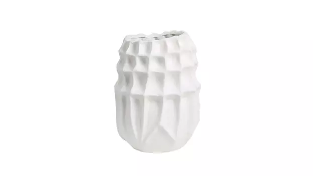Ваза декоративная Checkered белый