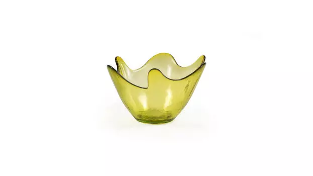 Ваза для фруктов Feston 16 см цвет желтый