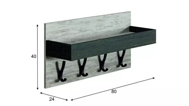 Вешалка Vetlan, Артвуд темный