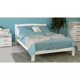 Кровать из массива Viola, цвет Белый фактурный