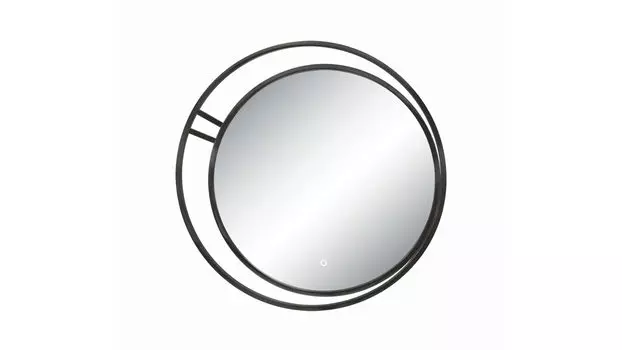 Зеркало круглое Almira d70 серый муар с подсветкой