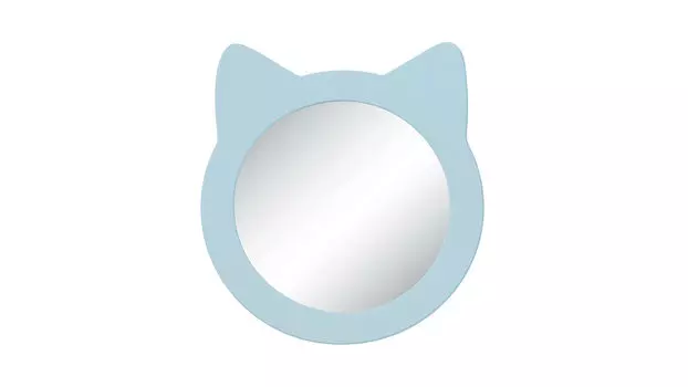 Зеркало навесное Котенок, цвет Голубой