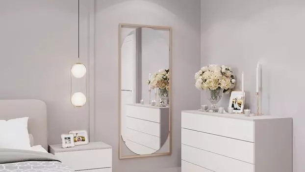 Зеркало Sansa 160x70, цвет Золотой