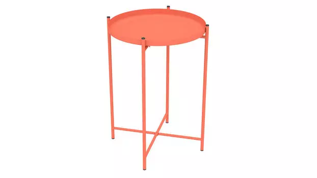 Журнальный стол Plate, цвет лососево-оранжевый