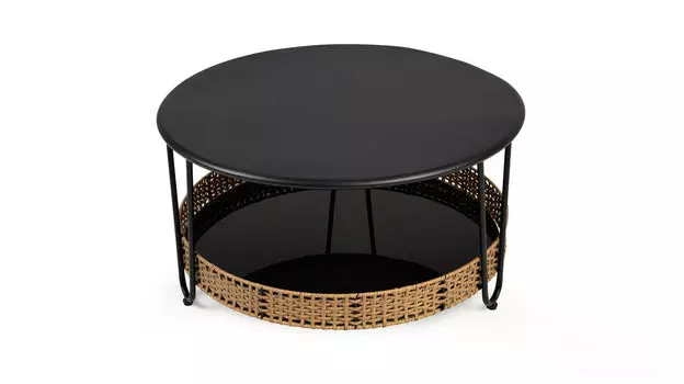 Журнальный стол Spin, цвет Черный Натуральный