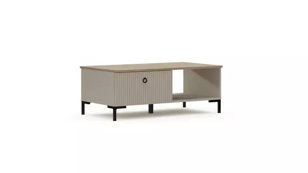 Журнальный стол Zima, Дуб сильверджек ореховый Глиняный серый