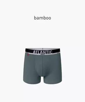Мужские трусы шорты Atlantic, 1 шт. в уп., бамбук, изумрудные, MH-1187