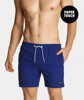 Пляжные шорты мужские Atlantic, 1 шт. в уп., нейлон, темно-голубые, KMB-209