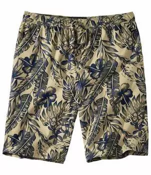 Бермуды из Хлопка с Экзотическим Принтом