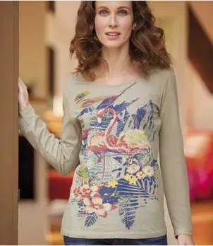 Блуза «Розовые Фламинго»