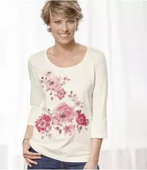 Блуза с Рукавами 3/4