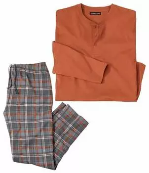 Домашний Костюм из Хлопка в Клетку