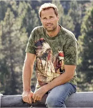 Футболка с Принтом «Индеец»