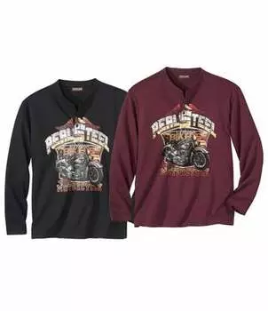 Комплект Футболок с Длинными Рукавами — 2 шт.