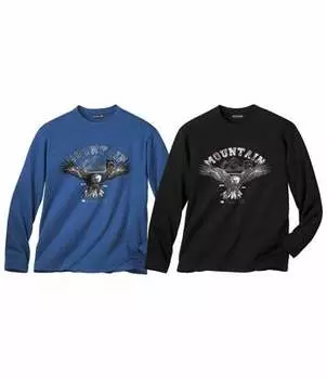 Комплект Футболок с Длинными Рукавами — 2 шт.