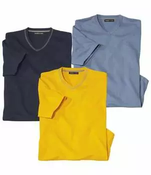 Комплект Футболок с V-образным Вырезом — 3 шт.