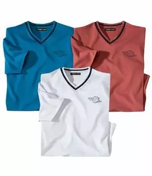 Комплект Футболок с V-образным Вырезом — 3 шт.