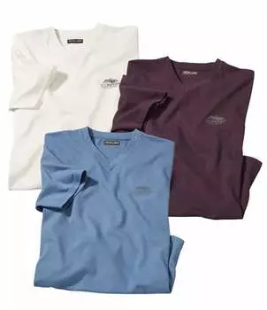 Комплект Футболок с V-образным Вырезом — 3 шт.