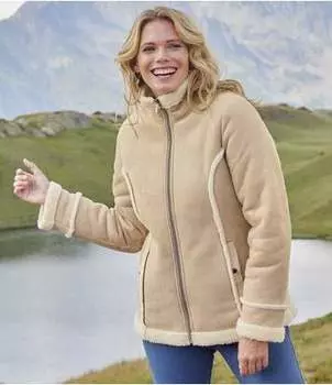 Куртка с Отделкой из Шерпы