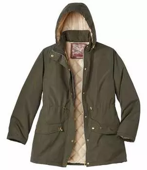 Парка из Ткани Microtech с Капюшоном