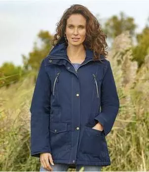 Парка из Ткани Microtech со Множеством Карманов