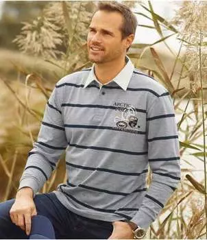 Поло с Длинными Рукавами из Твила