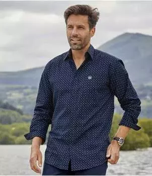 Рубашка из Хлопка с Принтом