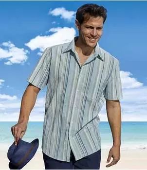 Рубашка из Крепона в Полоску