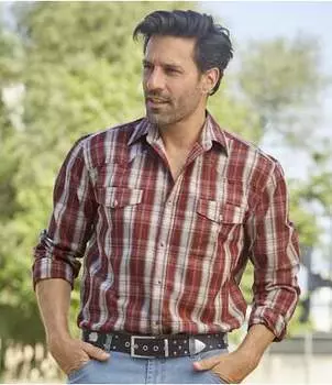 Рубашка в Клетку из Хлопка