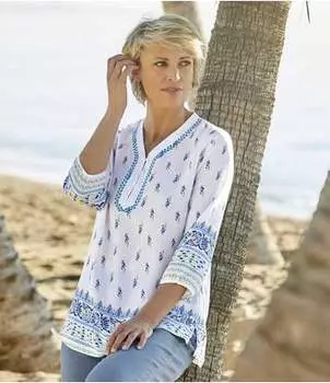 Туника с Принтом в Богемном Стиле