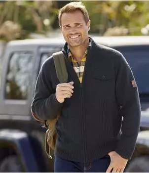 Вязаный Кардиган на Молнии