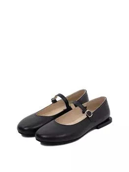 Балетки "Для себя любимой" black кожаные