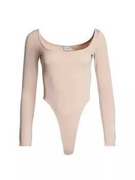 боди с фигурным вырезом горловины