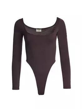 боди с фигурным вырезом горловины