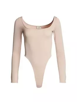 боди с фигурным вырезом горловины