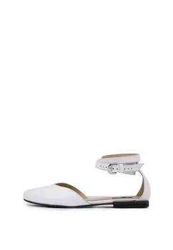 Босоножки Poisson белые кожаные